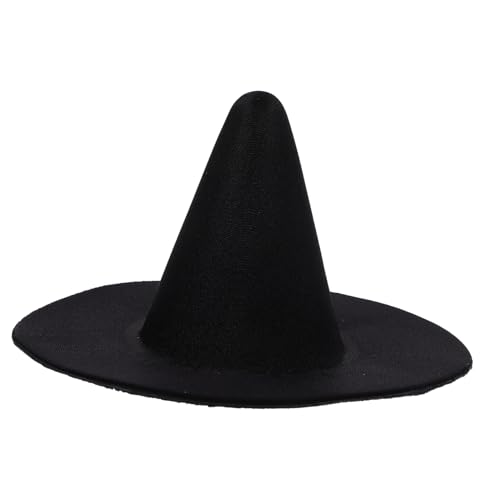 ZUNOXAZ Miniatur Hexenhut aus Leichtem DIY Party Zubehör Handgefertigter Kleiner Schwarzer Witch Hat für Halloween Dekoration und Kostüm Süßes Accessoire für Puppen und Haustiere von ZUNOXAZ