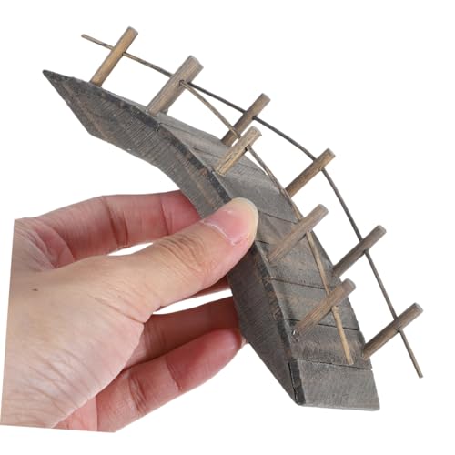ZUNOXAZ Miniatur Holzbogenbrücke Stabiles Naturholz Realistische Mini Gartenbrücke für Puppenhaus Bonsai DIY Dekoration Vielseitiges Miniatur Zubehör für Außenbereich und Gartengestaltung ZUNOXAZ Miniatur Holzbogenbrücke Stabiles Naturholz Realistische Mini Gartenbrücke für Puppenhaus Bonsai DIY Dekoration Vielseitiges Miniatur Zubehör für Außenbereich und Gartengestaltung von ZUNOXAZ