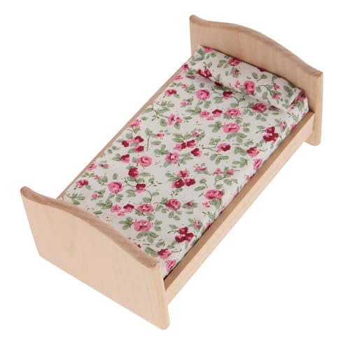ZUNOXAZ Miniatur Puppenbett Zubehör für Puppenhaus DIY Schlafzimmer Möbel Dekoratives für Geeignet für Rollenspiele und Puppenpflege ZUNOXAZ Miniatur Puppenbett Zubehör für Puppenhaus DIY Schlafzimmer Möbel Dekoratives für Geeignet für Rollenspiele und Puppenpflege von ZUNOXAZ