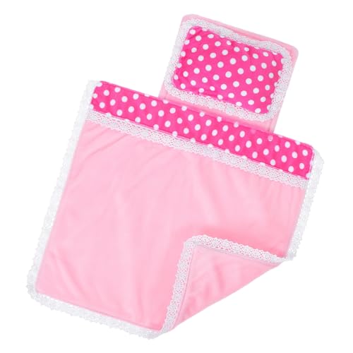 ZUNOXAZ Miniatur Puppenhaus Bettwäsche Teilig Mini Matratze Kuschelige Decke Kissen Passend für Puppenhaus Schlafzimmer Charmantes Design für Rollenspiele und Sammler von ZUNOXAZ