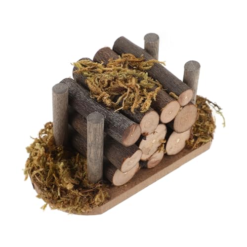 ZUNOXAZ Miniatur Puppenhaus Feuerholz Modell Teiliges Mini Dekoration für Puppenhaus Garten Szene Lebensecht Gestaltetes Holzscheite für Outdoor Diorama und Miniatur Haus Zubehör von ZUNOXAZ