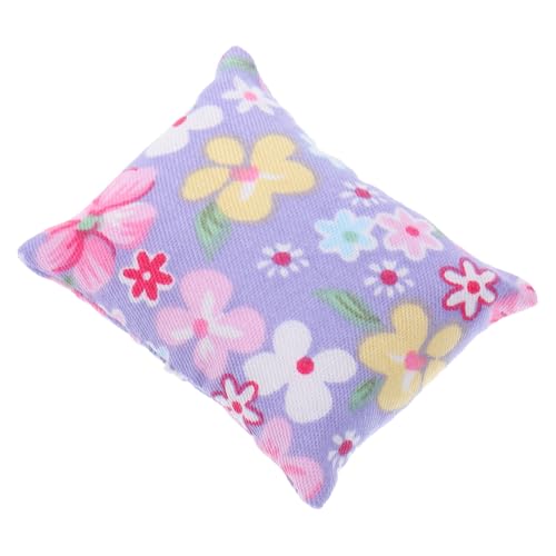 ZUNOXAZ Miniatur Puppenhaus Kissen Dekokissen Miniaturmöbel Mini Sofa Kissen Adorable Fake Pillow Kompaktes Tiny Pillow für Puppen Zubehör von ZUNOXAZ