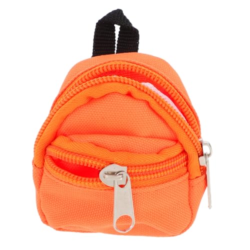 ZUNOXAZ Miniatur Puppenrucksack Mini Schulranzen Ornament Dekorativer Mini Rucksack für Puppenhaus und Kinderspielzimmer Zubehör in Orange ZUNOXAZ Miniatur Puppenrucksack Mini Schulranzen Ornament Dekorativer Mini Rucksack für Puppenhaus und Kinderspielzimmer Zubehör in Orange von ZUNOXAZ