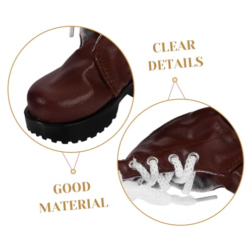 ZUNOXAZ Miniatur Puppenschuhe aus Stabilem Dekorative Doll Boots für Puppen Langlebige Accessoires für Puppenhaus und Vielseitig Einsetzbar als Puppenzubehör von ZUNOXAZ