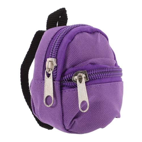 ZUNOXAZ Miniatur Rucksack für Puppen Dekorativer Mini Backpack im Hausdesign für Puppenhaus Zubehör und Kreative Mikro Landschaften für Sammler Wohnaccessoire von ZUNOXAZ