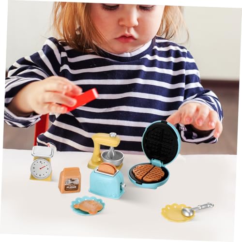 ZUNOXAZ Miniatur Toaster Spielküche aus Kunststoff Detailreiches Küchenzubehör Robustes Puppenhaus Küchengerät Fantasievolles Frühstück für Kinderhände ZUNOXAZ Miniatur Toaster Spielküche aus Kunststoff Detailreiches Küchenzubehör Robustes Puppenhaus Küchengerät Fantasievolles Frühstück für Kinderhände von ZUNOXAZ