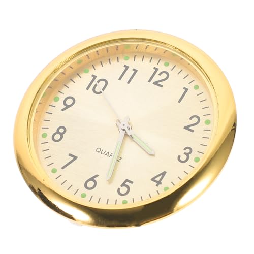 ZUNOXAZ Miniatur Wanduhr Modell Bewegliche Digitale Pendeluhr Goldfarben Detailgetreues Puppenhaus Zubehör Realistische Miniaturwanduhr für Puppenhaus Dekoration und Fotorequisiten von ZUNOXAZ