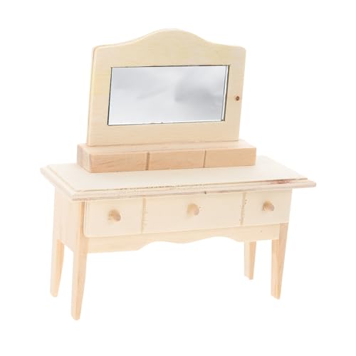 ZUNOXAZ Miniaturmöbel für Puppenhaus Schickes Holz Accessoire mit Spiegel für Mini Dekoration und DIY Projekte und Perfektes Zubehör ZUNOXAZ Miniaturmöbel für Puppenhaus Schickes Holz Accessoire mit Spiegel für Mini Dekoration und DIY Projekte und Perfektes Zubehör von ZUNOXAZ