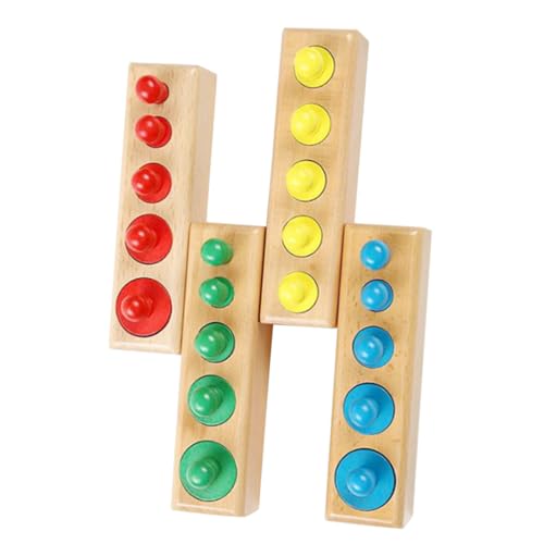 ZUNOXAZ Montessori Holzspielzeug Bunte Steckzylinder Lernspielzeug Ab Monate Pädagogisch Fördernd Kreativ Fördert Problemlösung und Zusammenarbeit ZUNOXAZ Montessori Holzspielzeug Bunte Steckzylinder Lernspielzeug Ab Monate Pädagogisch Fördernd Kreativ Fördert Problemlösung und Zusammenarbeit von ZUNOXAZ