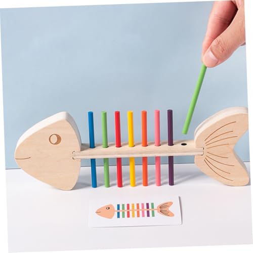 ZUNOXAZ Montessori Holzspielzeug Farbzuordnungsspiel für Kleinkinder Muster Farbensortierspiel mit Doppelseitigen Karten und Holzstäben Fördert Farberkennung Feinmotorik und ZUNOXAZ Montessori Holzspielzeug Farbzuordnungsspiel für Kleinkinder Muster Farbensortierspiel mit Doppelseitigen Karten und Holzstäben Fördert Farberkennung Feinmotorik und von ZUNOXAZ