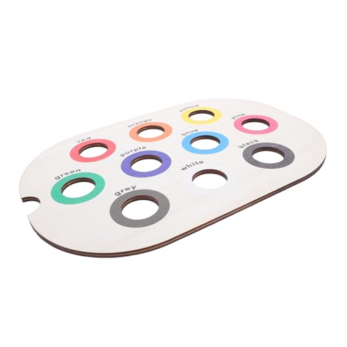 ZUNOXAZ Montessori Sensory Board Holzspielzeug Farbklassifizierung Sortierbrett Frühförderung Feinmotorik Lernspielzeug für Kleinkinder Vorschulkinder von ZUNOXAZ