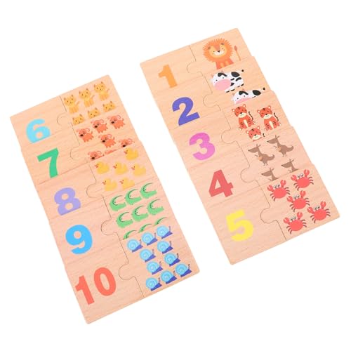 ZUNOXAZ Montessori Zahlen Lernspielzeug Puzzle Zahlen Erkennen Fördern Feinmotorik Kognitive Entwicklung für Vorschulkinder Jahre Interaktives Mathe Lernspiel von ZUNOXAZ