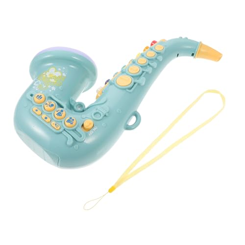 ZUNOXAZ Musikinstrument Saxophon aus Kunststoff Tragbares Blasinstrument für Kleinkinder Pädagogisches Musikspielzeug Musikalischen Entwicklung für Kindergeburtstag und Lernspaß von ZUNOXAZ