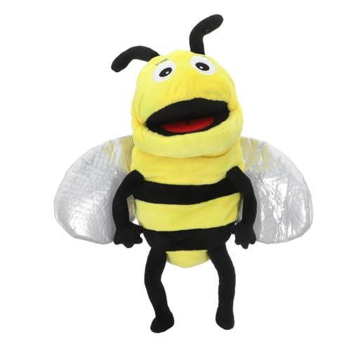 ZUNOXAZ Niedliche Cartoon Biene Handpuppe Plüsch Tier Handpuppen Interaktives für Eltern Junge Mädchen geschichtenerzählen Kreative Rollenspiele von ZUNOXAZ