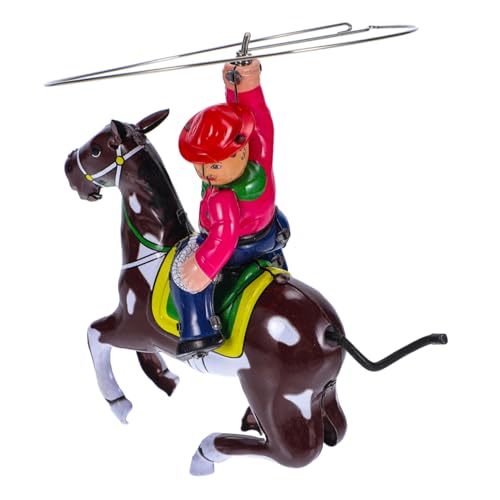 ZUNOXAZ Nostalgisches Blechspielzeug Aufziehpferd Vintage Wind Up Toy für Robustes Langlebiges als Kreatives und Dekoration ZUNOXAZ Nostalgisches Blechspielzeug Aufziehpferd Vintage Wind Up Toy für Robustes Langlebiges als Kreatives und Dekoration von ZUNOXAZ