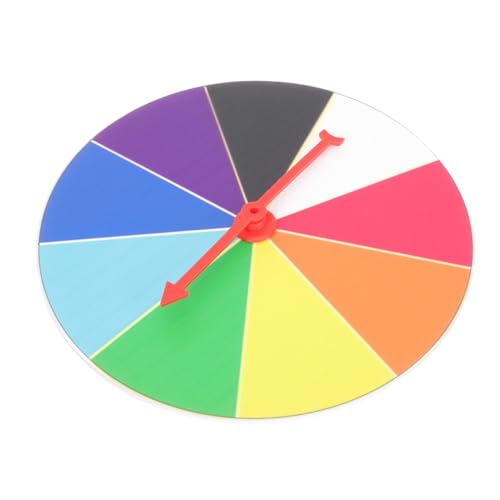ZUNOXAZ Party Spiel Roulette Wheel zum Drehen Wandhängendes Lernspielzeug für Karneval Preisrad für Unterricht und Gewinnspiele Praktisches und Langlebiges Spielgerät von ZUNOXAZ
