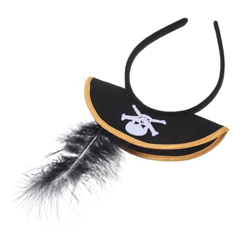 ZUNOXAZ Piraten Haarreif mit Elastischem Band Authentisches Halloween Party Hut Accessoire Komfortabel für Kopfgrößen Kostümzubehör für Dress Up und Motto Partys von ZUNOXAZ