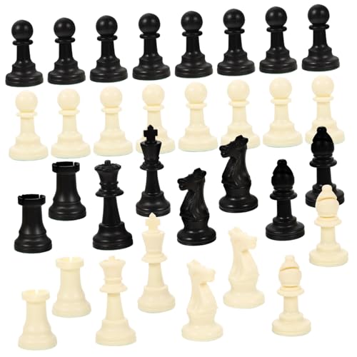 ZUNOXAZ Plastik Schachfiguren Ersatzteile Königshöhe Robust Langlebig Für Internationales Schachspiel Ohne Schachbrett ZUNOXAZ Plastik Schachfiguren Ersatzteile Königshöhe Robust Langlebig Für Internationales Schachspiel Ohne Schachbrett von ZUNOXAZ