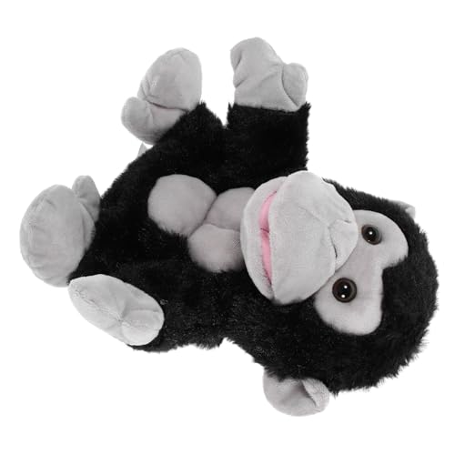 ZUNOXAZ Plüsch Gorilla Handpuppe Tierhandpuppe Interaktive Handpuppe für Rollenspiele und Geschichtenerzählen Leichtes Langlebiges Stofftier Drinnen und Draußen von ZUNOXAZ