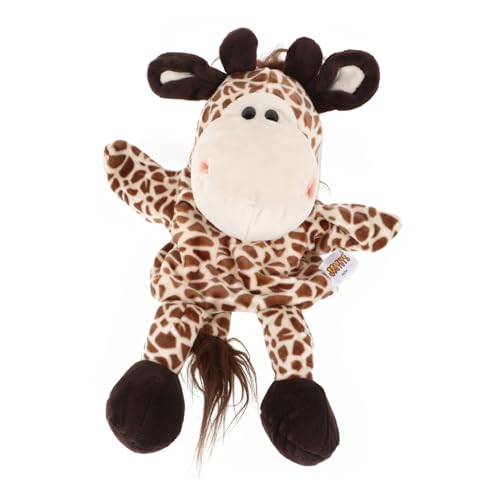 ZUNOXAZ Plüsch Handpuppe Rentier Design Weicher Stofftier Handschuh Interaktives Mundspielzeug Für Eltern Junge Mädchen Rollenspiel Und Geschichten Erzählen von ZUNOXAZ