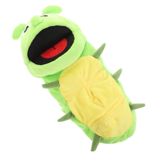 ZUNOXAZ Plüsch Raupe Handpuppe Kuscheltier Handspielzeug Weiches Interaktives Storytelling für Kreative Rollenspiele und Frühe Bildung Geschenkidee von ZUNOXAZ