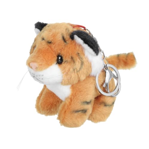 ZUNOXAZ Plüsch Tiger Anhänger Kleine DIY Tierfigur Schlüsselanhänger Rucksack Deko Niedliches Kuscheltier Accessoire Gelb ZUNOXAZ Plüsch Tiger Anhänger Kleine DIY Tierfigur Schlüsselanhänger Rucksack Deko Niedliches Kuscheltier Accessoire Gelb von ZUNOXAZ
