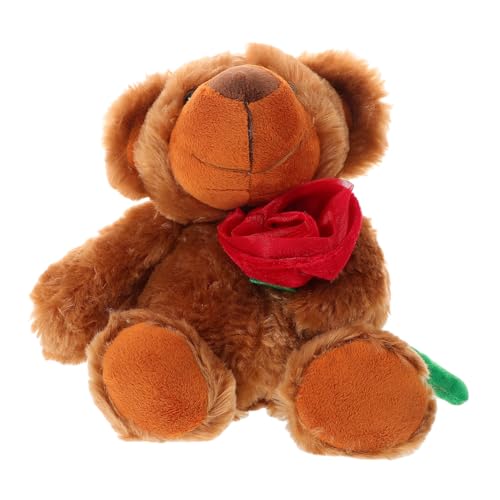 ZUNOXAZ Plüschbär mit Rosenverzierung Süßes Valentinstagsgeschenk für Mutter oder Robustes Kuscheltier für Romantische Anlässe und Geburtstage Tiefbraun ZUNOXAZ Plüschbär mit Rosenverzierung Süßes Valentinstagsgeschenk für Mutter oder Robustes Kuscheltier für Romantische Anlässe und Geburtstage Tiefbraun von ZUNOXAZ