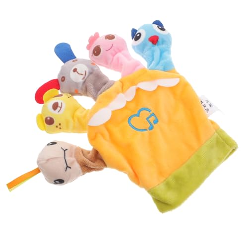 ZUNOXAZ Plüschige Tier Fingerpuppe mit Musik Pädagogisches Fingerspielzeug für Kleinkinder Bunte Weiche Handpuppe zum Geschichtenerzählen und Eltern Junge Mädchen Interaktion Gelb ZUNOXAZ Plüschige Tier Fingerpuppe mit Musik Pädagogisches Fingerspielzeug für Kleinkinder Bunte Weiche Handpuppe zum Geschichtenerzählen und Eltern Junge Mädchen Interaktion Gelb von ZUNOXAZ