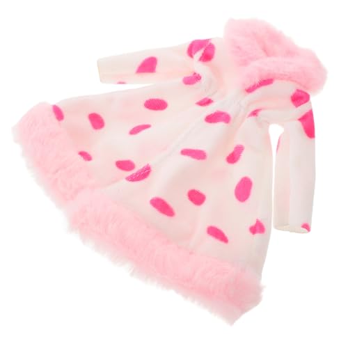 ZUNOXAZ Plüschmantel Puppenkleidung Wiederverwendbar Puppen Outfit Dekoratives Kostüm Zubehör für Mädchen Puppenmode von ZUNOXAZ