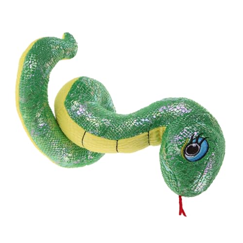 ZUNOXAZ Plüschschlange Jahr der Schlange Chinesisches Neujahr Maskottchen Kuscheltier Realistisch und Detailreich Grün Dekoration Halloween Party von ZUNOXAZ