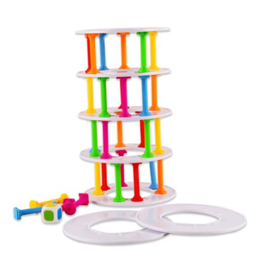 ZUNOXAZ Praktisches Balancespielzeug für Bunte Kunststoff bausteine Fördert Hand Auge koordination und Ausdauer Langlebig als Eltern Junge Mädchen interaktion zu Hause von ZUNOXAZ