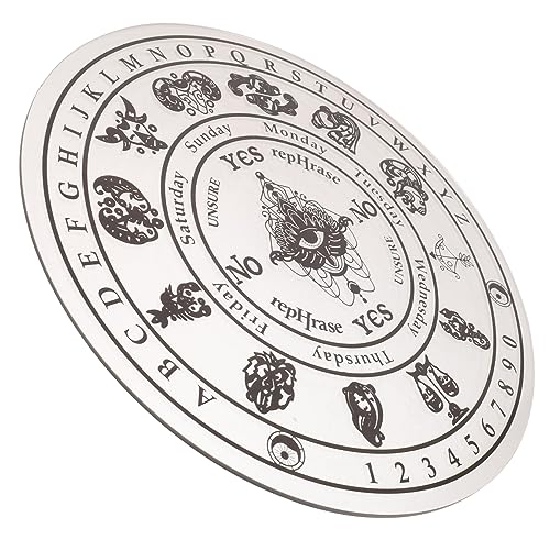 ZUNOXAZ Premium Holz Pendelbrett Mystisches Wahrsagebrett mit Kunstvollem Design für Spirituelle Zeremonien und Meditation Geeignet für Altar Dekoration und Entscheidungsfindung ZUNOXAZ Premium Holz Pendelbrett Mystisches Wahrsagebrett mit Kunstvollem Design für Spirituelle Zeremonien und Meditation Geeignet für Altar Dekoration und Entscheidungsfindung von ZUNOXAZ