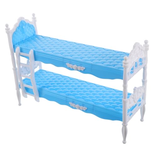 ZUNOXAZ Prinzessinnen Puppen Doppelbett für Mädchen Zubehör für Puppenhaus Fördert Fantasievolles Spiel Detailreich und Ansprechend Geeignet für Prinzessinnenpuppen Kreatives von ZUNOXAZ
