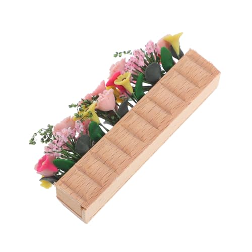 ZUNOXAZ Puppenhaus Dekoration Realistisches Handgefertigtes Modell für Balkon Garten und Miniaturgarten mit Lebensechten Bunten Blumen ZUNOXAZ Puppenhaus Dekoration Realistisches Handgefertigtes Modell für Balkon Garten und Miniaturgarten mit Lebensechten Bunten Blumen von ZUNOXAZ