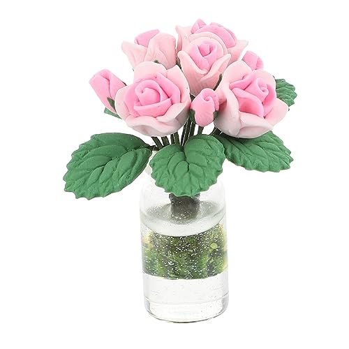 ZUNOXAZ Puppenhaus Mini Rose Model Blumen Ornament eingetopft Mini - Rosendekor drinnen Miniatur Bonsai Mini House Decor Miniaturdekoration künstliche Bonsai-Dekoration Harz Rosa ZUNOXAZ Puppenhaus Mini Rose Model Blumen Ornament eingetopft Mini - Rosendekor drinnen Miniatur Bonsai Mini House Decor Miniaturdekoration künstliche Bonsai-Dekoration Harz Rosa von ZUNOXAZ