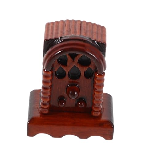 ZUNOXAZ Puppenhausmöbel-Radio: 1:12 Miniatur-holzradio-simulationsmodell, Kinder-rollenspielspielzeug Für Mädchen, Dekorationszubehör von ZUNOXAZ