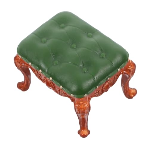 ZUNOXAZ Puppenstubenstuhl Mini Puppenhaus-Vintage-Sessel Dekorativ Dekorationen Kissen Teppich Retro Teenager Puppenhaus Sofa Stuhl Ästhetisch Couch Spielzeughaus Chaise Tragbar PVC von ZUNOXAZ