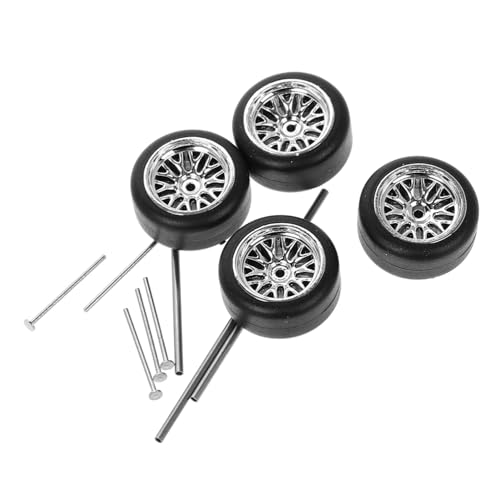 ZUNOXAZ Rc Auto Modellräder mit Gummireifen Einfache Montage rutschfeste Ersatzteile für Spielzeugautos Silberne Baumast Design Felgen Geeignet für Sammler und Modellbau ZUNOXAZ Rc Auto Modellräder mit Gummireifen Einfache Montage rutschfeste Ersatzteile für Spielzeugautos Silberne Baumast Design Felgen Geeignet für Sammler und Modellbau von ZUNOXAZ