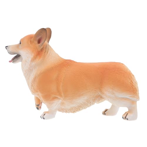 ZUNOXAZ Realistische Corgi Hundefigur aus Hautfreundlichem Kunststoff Detailgetreues Handbemaltes Sammlerobjekt und Pädagogisches Dekor für Kinderzimmer Wohnzimmer Geschenk für von ZUNOXAZ