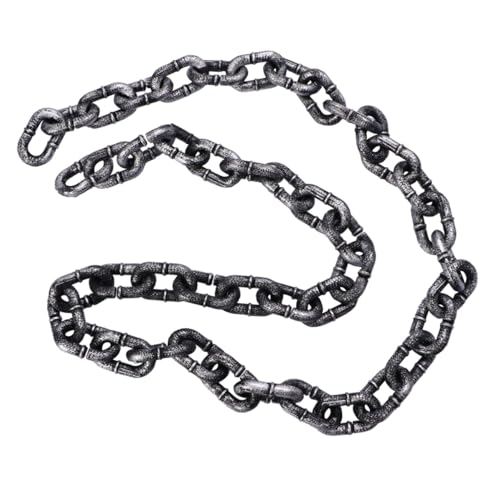 ZUNOXAZ Realistische Halloween Eisenkette Dekoration Lang Rostiges Design Leichtes Rostfreies Material Vielseitige Gefangenenfessel Requisite für Party und Bühne ZUNOXAZ Realistische Halloween Eisenkette Dekoration Lang Rostiges Design Leichtes Rostfreies Material Vielseitige Gefangenenfessel Requisite für Party und Bühne von ZUNOXAZ