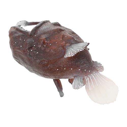 ZUNOXAZ Realistische Mini Meerestiere Anglerfisch Kindgerechte Kunststoff Figuren für Lernspiele Tropische Fischmodelle für Klassenzimmer Sensorisches Spiel und Partydekoration von ZUNOXAZ