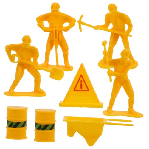 ZUNOXAZ Miniatur-bauarbeiter Figuren Realistische Konstruktionarbeiter Für Diy Sandtisch Zubehör Und Geburtstagskuchen-dekoration in Bunten Farben ZUNOXAZ Miniatur-bauarbeiter Figuren Realistische Konstruktionarbeiter Für Diy Sandtisch Zubehör Und Geburtstagskuchen-dekoration in Bunten Farben von ZUNOXAZ