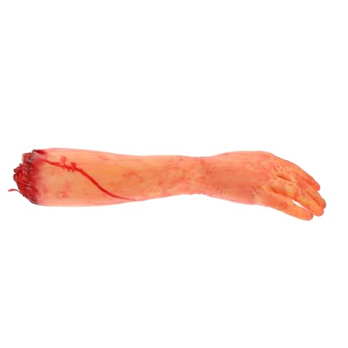 ZUNOXAZ Realistischer Halloween Deko Arm Abgetrenntes Prop Gruselige Simulation Gebrochener Arm Requisite Leicht Verstellbar Für Spukhaus Party Dekoration von ZUNOXAZ