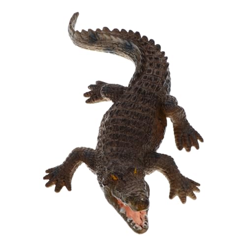 ZUNOXAZ Realistisches Alligator Modell Ornament aus Robustem Material Stehendes Dekorationsspielzeug für Pädagogisches Tiermodell als Geschenk Naturerkennung von ZUNOXAZ