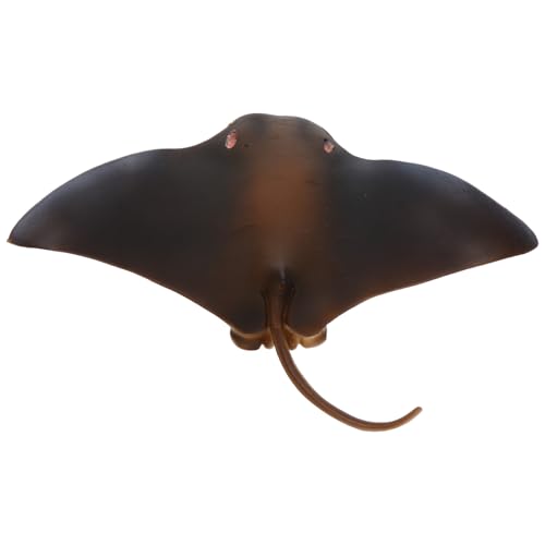 ZUNOXAZ Realistisches Aquarium Deko Modell Braun Tier Figur Langlebige Kunststoff Simulation Farbecht Sicher Spielerisch für Unterwasserlandschaft und Meereszubehör von ZUNOXAZ