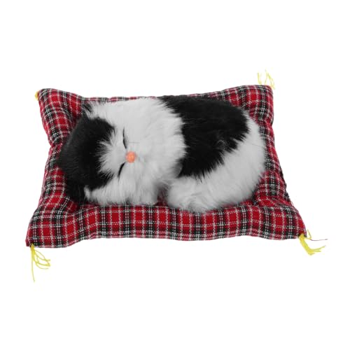 ZUNOXAZ Realistisches Katzenmodell mit Stofftier Interaktivem Miauen und Kleinem Stoffkissen Dekorativ für Wohnzimmer Schlafzimmer Büro Lebensechte Plüschkatze als für Katzenliebhaber ZUNOXAZ Realistisches Katzenmodell mit Stofftier Interaktivem Miauen und Kleinem Stoffkissen Dekorativ für Wohnzimmer Schlafzimmer Büro Lebensechte Plüschkatze als für Katzenliebhaber von ZUNOXAZ