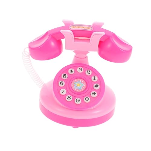 ZUNOXAZ Realistisches Mini Spielzeugtelefon für Kleinkinder Rosa Kompaktes Design Rollenspielfähig Tragbar ohne Batterien für Fantasievolles und Puppenhäuser von ZUNOXAZ