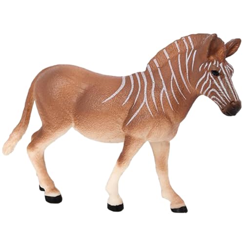 ZUNOXAZ Realistisches Zebrass Modell Figur Kunststoff Tierfigur Dekoration für Kinderzimmer und Schreibtisch Kleines Zebrass Tier Ornament Naturgetreues Simulationsmodell für und von ZUNOXAZ