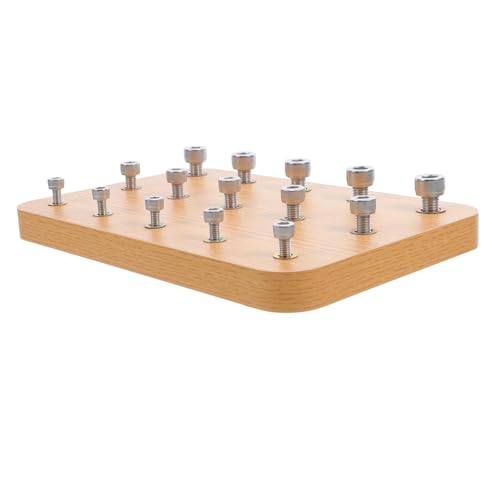 ZUNOXAZ Rehabilitationstraining Hand-Rehabilitationsbrett Reaktionstrainer Augenkoordinationstraining Steckbrett aus Holz für Fingerfertigkeit Fingertrainer aus Holz Rostfreier Stahl ZUNOXAZ Rehabilitationstraining Hand-Rehabilitationsbrett Reaktionstrainer Augenkoordinationstraining Steckbrett aus Holz für Fingerfertigkeit Fingertrainer aus Holz Rostfreier Stahl von ZUNOXAZ