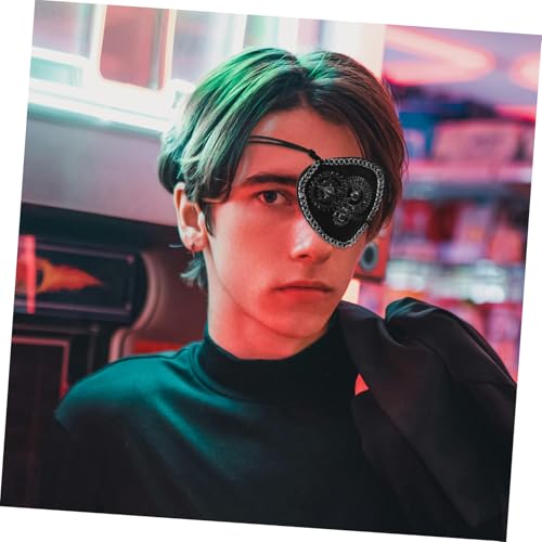 ZUNOXAZ Retro Einäugige Augenklappe mit Piraten design Leichter Tragbarer Augenschutz für Erwachsene für Cosplay Halloween und Maskerade Modisches Zubehör mit Vintage zahnräder motiv ZUNOXAZ Retro Einäugige Augenklappe mit Piraten design Leichter Tragbarer Augenschutz für Erwachsene für Cosplay Halloween und Maskerade Modisches Zubehör mit Vintage zahnräder motiv von ZUNOXAZ